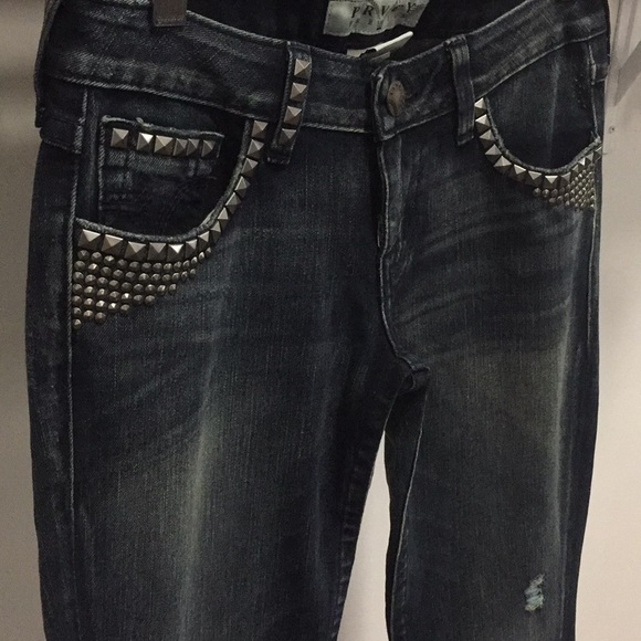NEW PRIVACY PANT STUDDED SKINNY SLIM PRVCY premium denim jean skinny - Picture 3 of 8